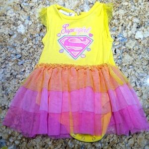 🎉Host Pick🎉Supergirl Baby Onesie Dress Size 6-9 Months